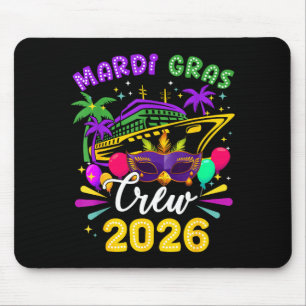 Mardi Gras Carnival Cruise Crew 2026 Trip Family M Mouse Mat