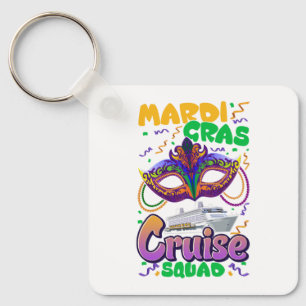 Mardi Gras Carnival Cruise Vacation Travel  Key Ring