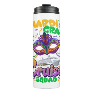 Mardi Gras Carnival Cruise Vacation Travel Thermal Tumbler