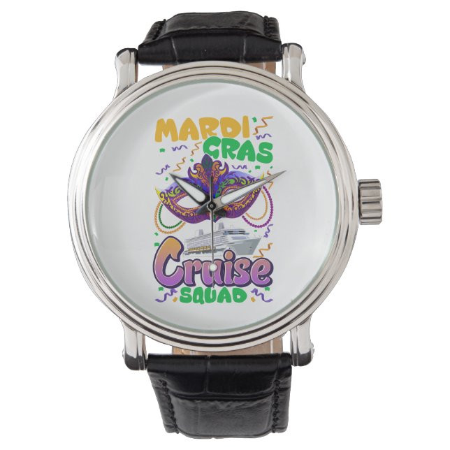 Mardi Gras Carnival Cruise Vacation Travel  Watch (Front)