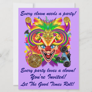 Mardi Gras Carnival Event Please View Notes Invitation