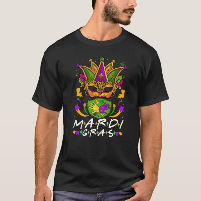 Mardi Gras Carnival Festival  Men Women Costume T-Shirt (Front)