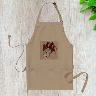 Mardi Gras Carnival Mask Apron