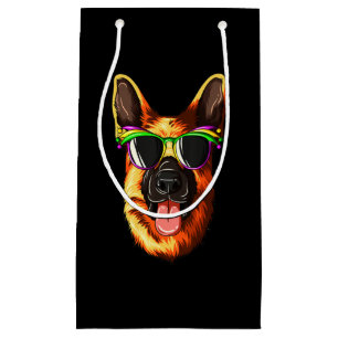 Mardi Gras Carnival Mask German Shepherd Small Gift Bag