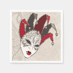Mardi Gras Carnival Mask Paper Napkins