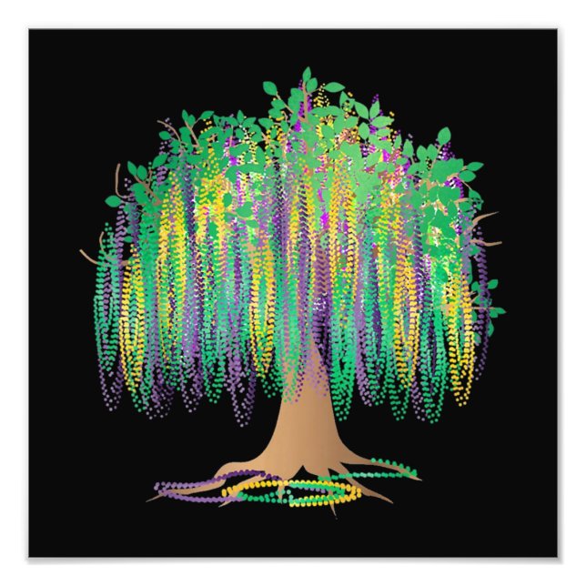 Mardi Gras Carnival Mexican Photo Print (Front)