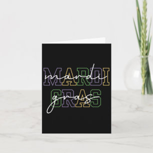 Mardi Gras Carnival New Orleans For Women Card
