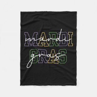 Mardi Gras Carnival New Orleans For Women  Fleece Blanket