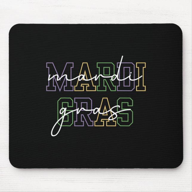 Mardi Gras Carnival New Orleans For Women  Mouse Mat (Front)