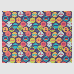 Mardi Gras Carnival Party Face Mask Pattern Tissue Paper