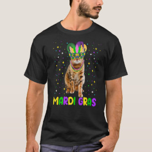 Mardi Gras Carnivals Cute Bengal Cat Animals T-Shirt