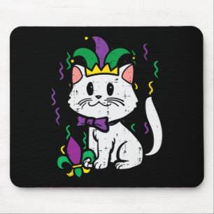 Mardi Gras Cat Jester Outfit Women Girls Kids Todd Mouse Mat