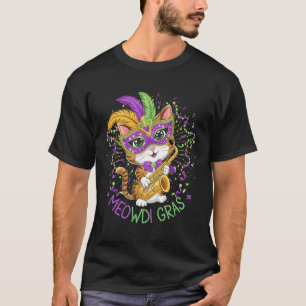 Mardi Gras Cat Lovers T-Shirt