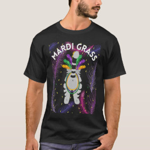 Mardi Gras Cat Mardi Gras Pun Meme Mardi Gras Bead T-Shirt