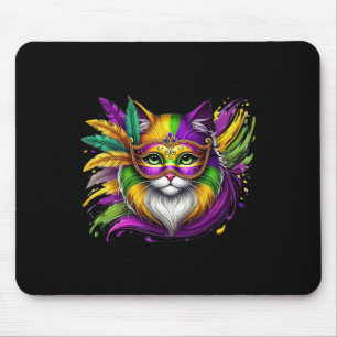 Mardi Gras Cat Mask Costume Outfit Women Girls Kid Mouse Mat