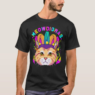 Mardi Gras Cat Meowdigras Kids Teen Girls Parade C T-Shirt