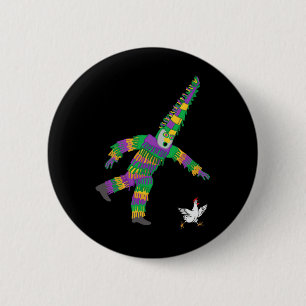 Mardi Gras Chicken Jester Farming Animal Fat Tuesd 6 Cm Round Badge