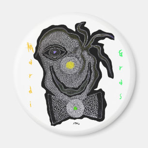 MaRdI gRaS cLoWn Magnet