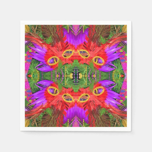 mardi gras cocktail napkins (Front)