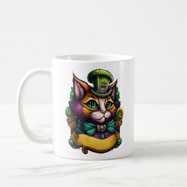 mardi gras coffee mug (Left)