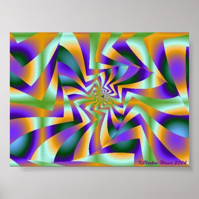Mardi Gras Colours Poster (Front)