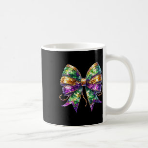 Mardi Gras Coquette Bow Fat Tuesday New Orleans Fu Coffee Mug