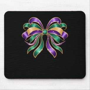 Mardi Gras Coquette Bow Fat Tuesday New Orleans Fu Mouse Mat