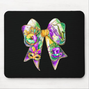 Mardi Gras Coquette Bow Fat Tuesday New Orleans Wo Mouse Mat
