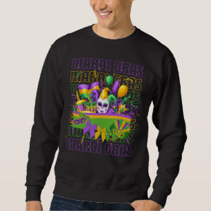 MARDI GRAS Coquette Masqerade Sweatshirt