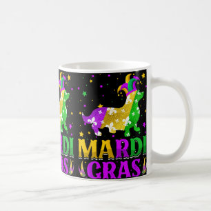 Mardi Gras Corgi Dog Lover Carnival Jester Coffee Mug