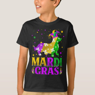 Mardi Gras Corgi Dog Lover Carnival Jester  T-Shirt