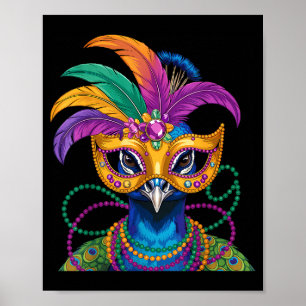 Mardi Gras Costume Carnival New Orleans Poster