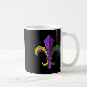 Mardi Gras Costume Clothing - Vintage Fleur De Lis Coffee Mug