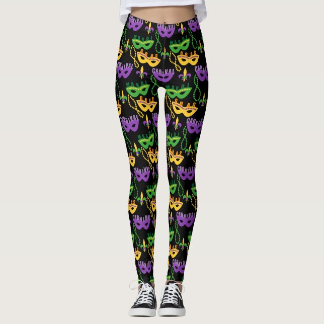 Mardi Gras Costume Leggings (Front)