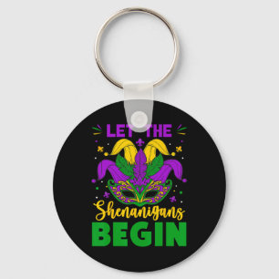 Mardi Gras Costume Let The Shenanigans Begin Mardi Key Ring