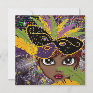 Mardi Gras Costume Party Invitation by SRF