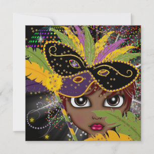 Mardi Gras Costume Party Invitation by SRF