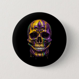 Mardi Gras Costume Sugar Skull Carnival Halloween 6 Cm Round Badge