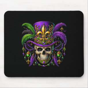 Mardi Gras Costume Sugar Skull Carnival Halloween Mouse Mat