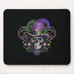 Mardi Gras Costume Sugar Skull Carnival Halloween Mouse Mat