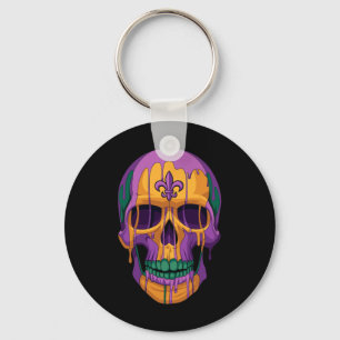 Mardi Gras Costume Sugar Skull Carnival New Orlean Key Ring
