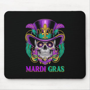Mardi Gras Costume Sugar Skull Carnival New Orlean Mouse Mat