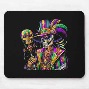 Mardi Gras Costume Sugar Skull Carnival New Orlean Mouse Mat