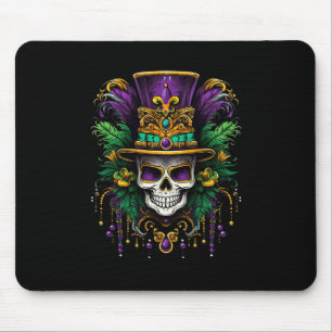 Mardi Gras Costume Sugar Skull Carnival New Orlean Mouse Mat