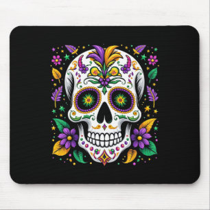 Mardi Gras Costume Sugar Skull Carnival New Orlean Mouse Mat