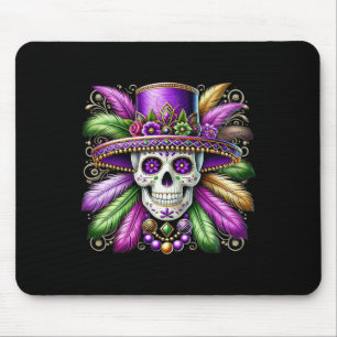 Mardi Gras Costume Sugar Skull Carnival New Orlean Mouse Mat
