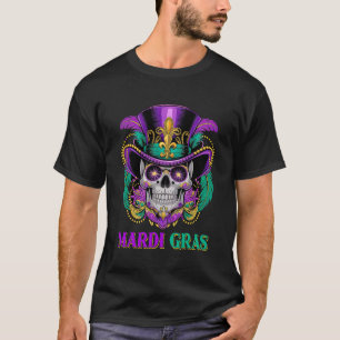Mardi Gras Costume Sugar Skull Carnival New Orlean T-Shirt