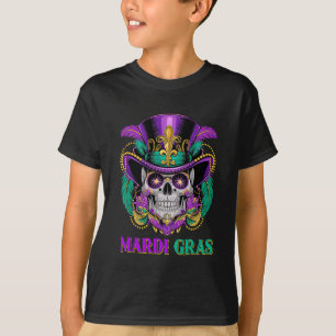 Mardi Gras Costume Sugar Skull Carnival New Orlean T-Shirt
