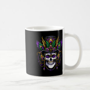 Mardi Gras Costume Sugar Skull Carnival Party Coffee Mug
