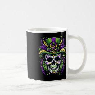 Mardi Gras Costume Sugar Skull Carnival Party Men Coffee Mug